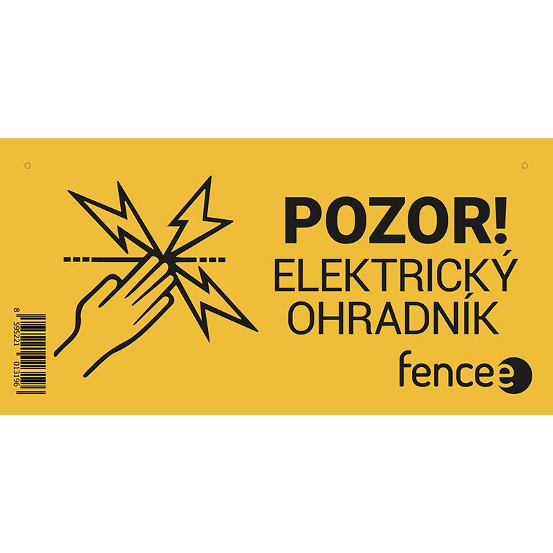 Výstražná tabulka - POZOR! ELEKTRICKÝ OHRADNÍK