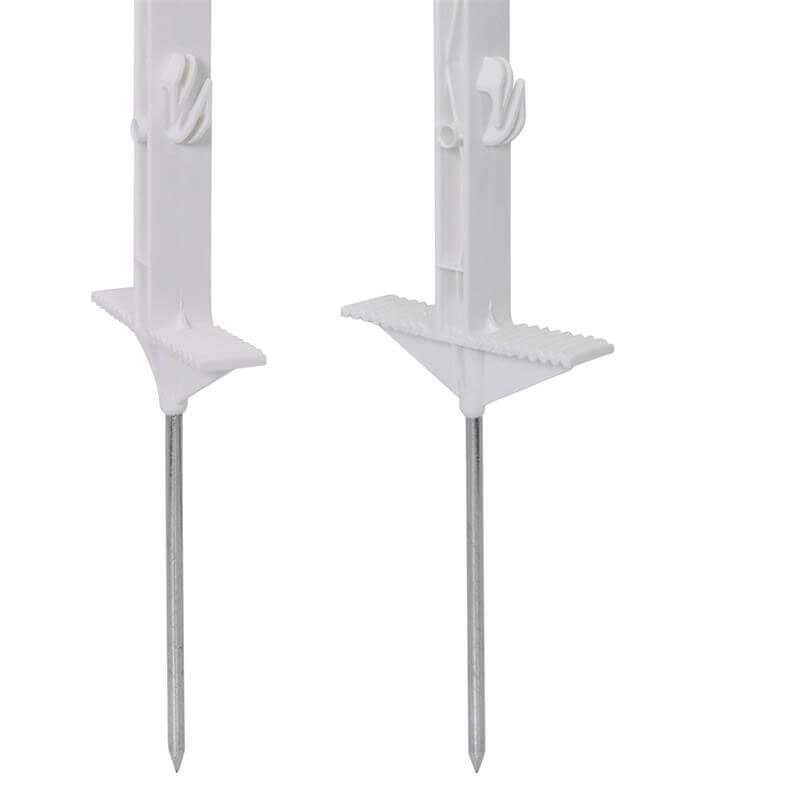 Sloupek plastový pro elektrický ohradník - bílý 156 cm