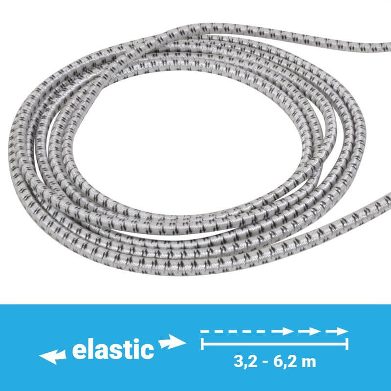 Vchodová brána pro elektrické ohradníky - s gumou 3,2 m až 6,2 m