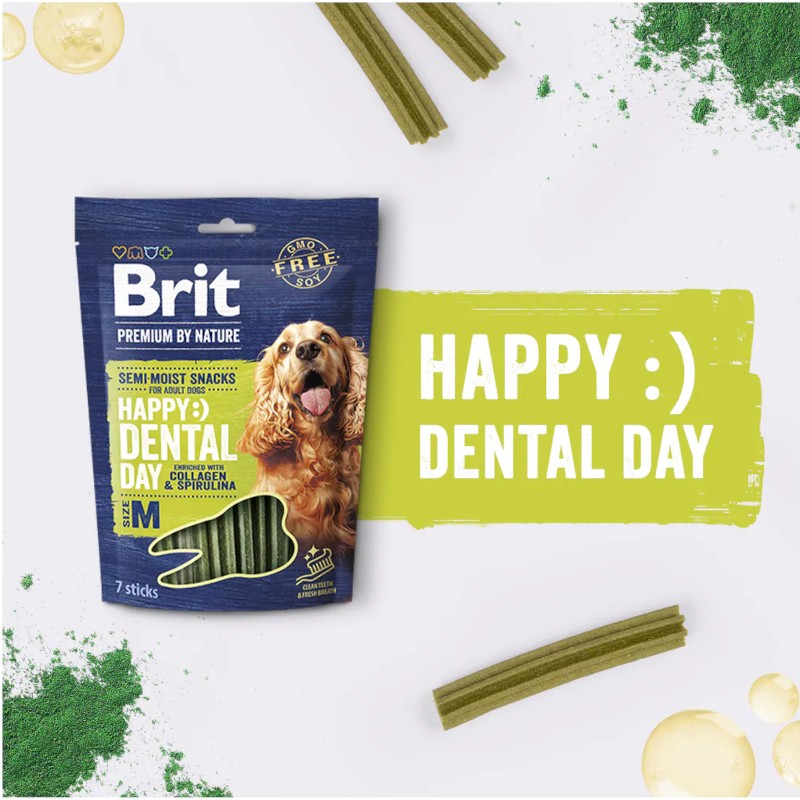 Brit Premium by Nature Snacks Happy Dental Day with Collagen & Spirulina M