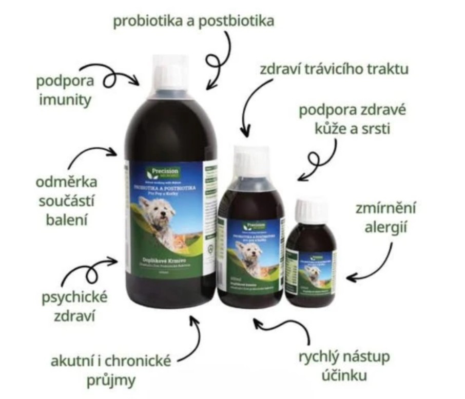 Precizní mikroby - probiotika a postbiotika pro psy a kočky 300ml