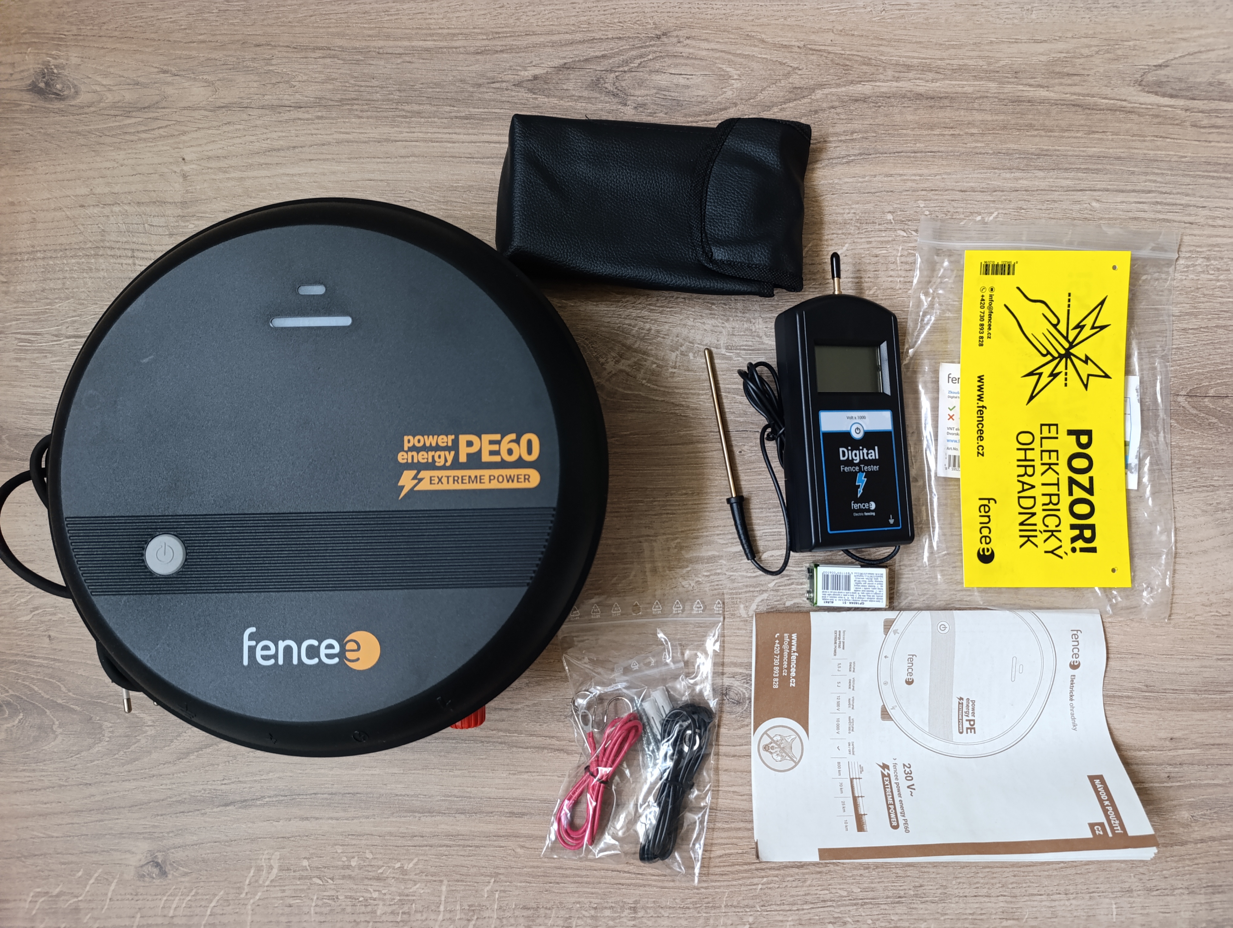 Zdroj fencee power energy PE60 + zkoušečka 12kv (nové, rozbalené skladem)