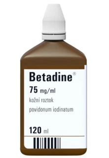 Betadine 75 mg/ml roztok na ruce 120 ml