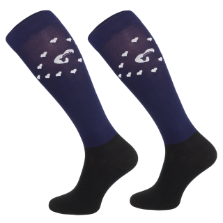 Podkolenky Comodo Functional heart navy